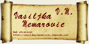Vasiljka Memarović vizit kartica